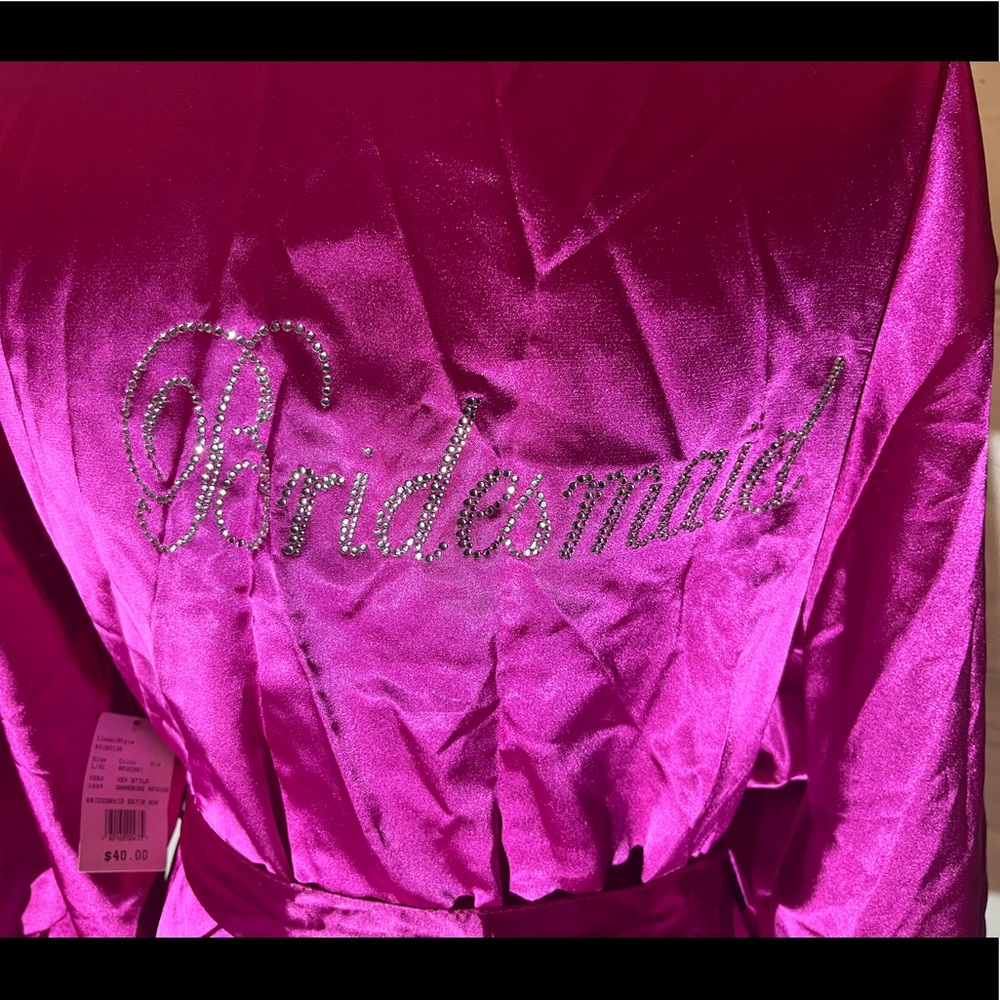 Davids bridal pink Bridesmaid robe
